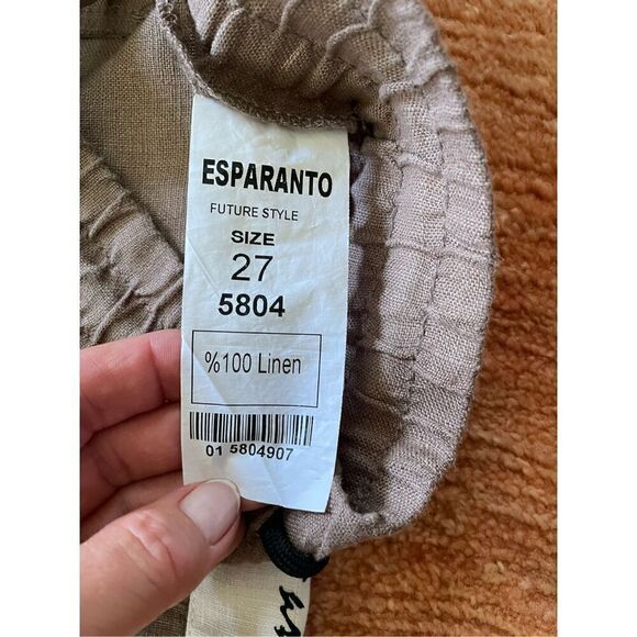 NWT ESPARANTO Linen pants - Picture 4 of 8